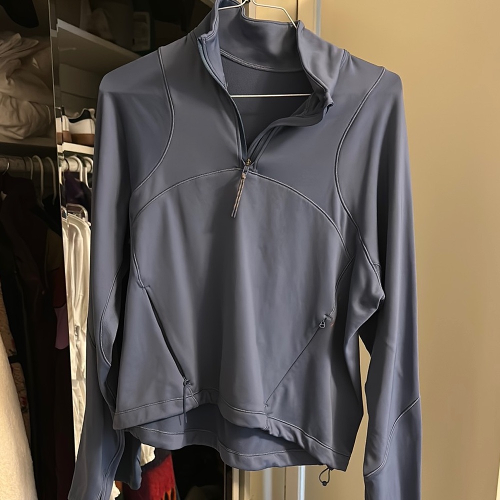 Lululemon Blue Quarter-Zip Pullover